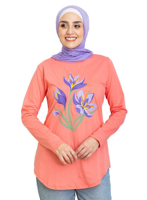 Bubblegum Printed Long - Sleeve Design 5 - Khotwh
